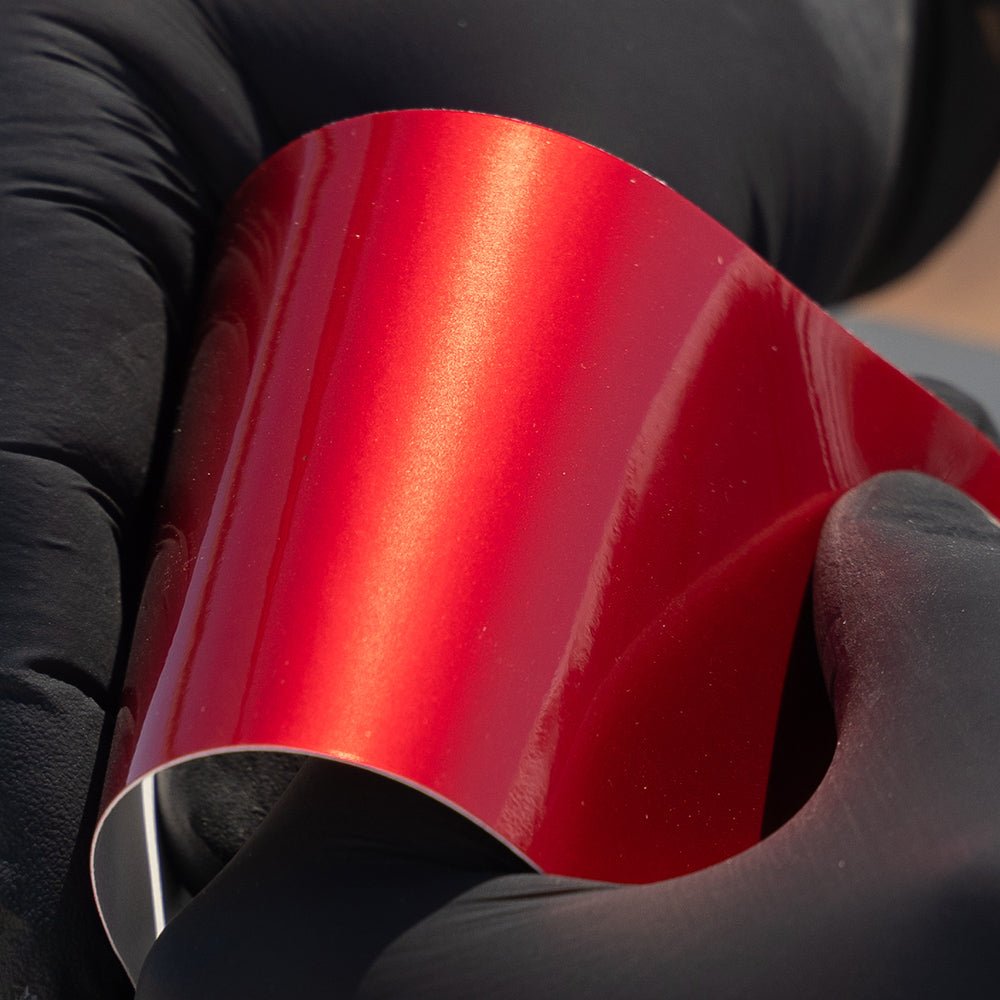 Metallic Red Gloss Paint Metallic Cherry Red - Aura Vinyl