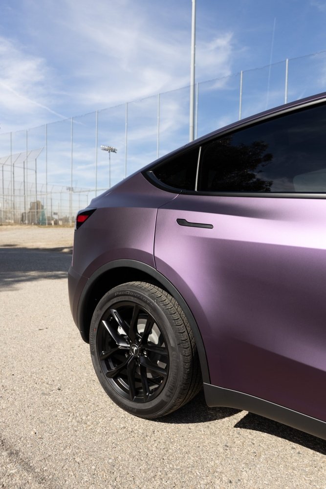 Matte Black Purple Vinyl Wrap