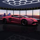 Satin Diamond Deep Pink Shift - Aura Vinyl