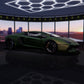 Satin Diamond Forest Green Gold Shift - Aura Vinyl