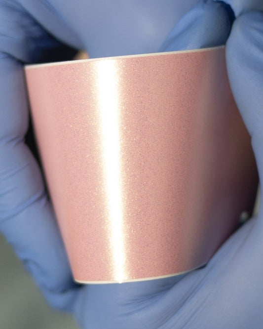 Satin Diamond Powder Pink Gold Shift - Aura Vinyl