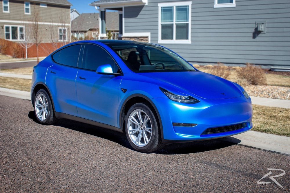 Satin Electric Deep Sea Blue - Aura Vinyl