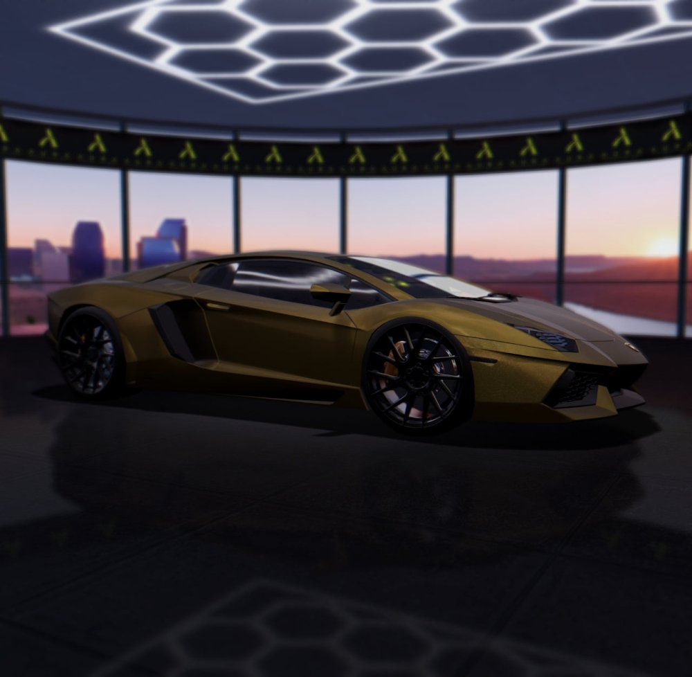 Satin Gold Brown vinyl on car body