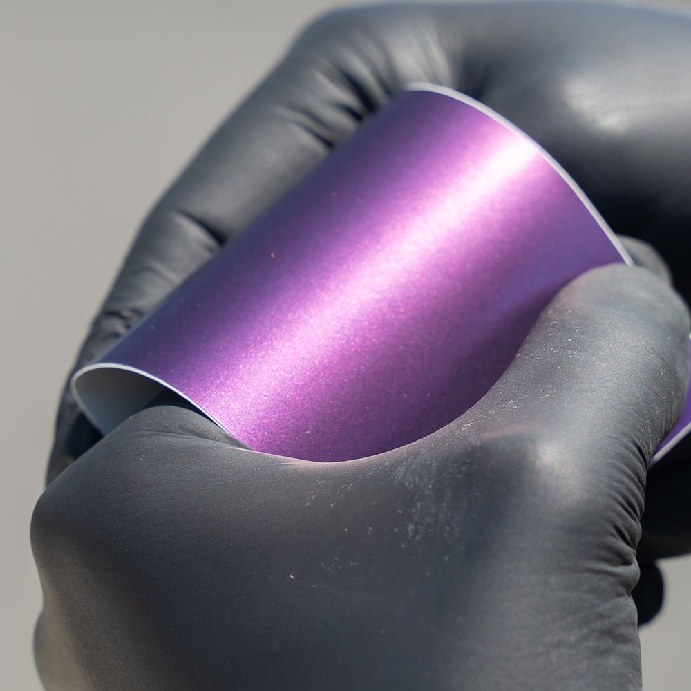 Satin Purple Eggplant Shift - Aura Vinyl