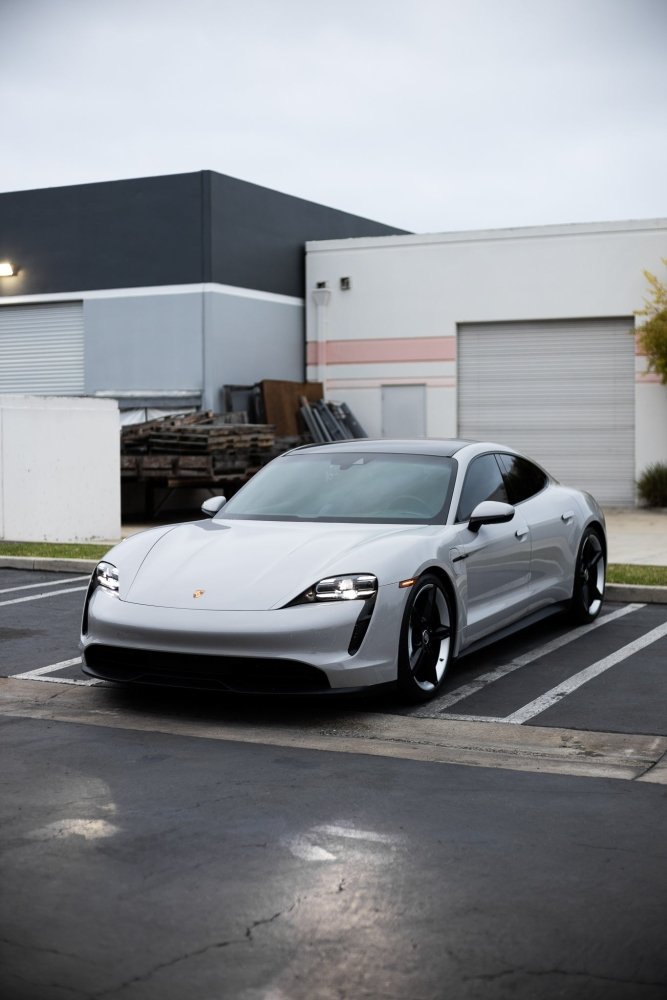 Reflective chalk grey vinyl texture