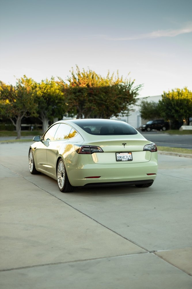 Ultra glossy khaki green vinyl